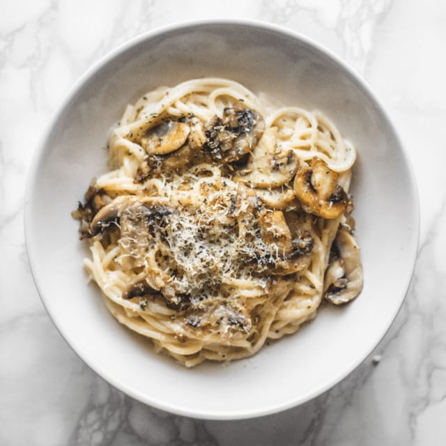 Spaghetti & Mushroom.