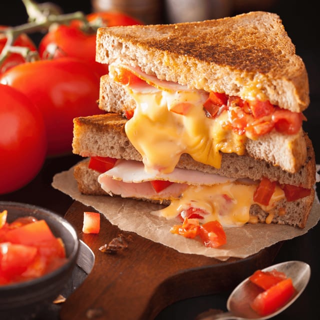 Grilled Cheese & Tomato Sandwich.